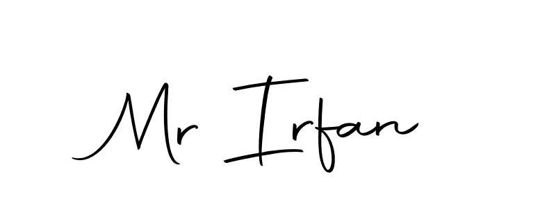 Use a signature maker to create a handwritten signature online. With this signature software, you can design (Autography-DOLnW) your own signature for name Mr Irfan. Mr Irfan signature style 10 images and pictures png