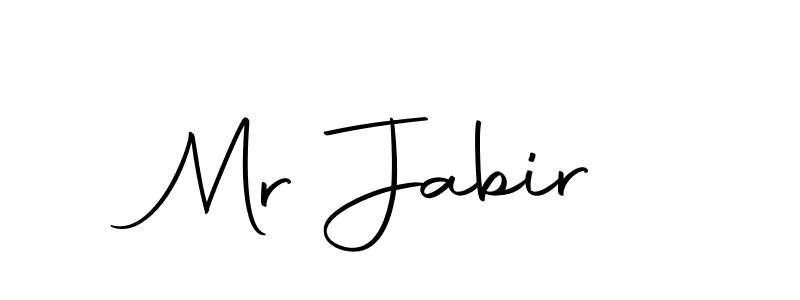 Create a beautiful signature design for name Mr Jabir. With this signature (Autography-DOLnW) fonts, you can make a handwritten signature for free. Mr Jabir signature style 10 images and pictures png