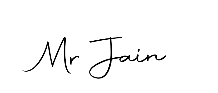 Create a beautiful signature design for name Mr Jain. With this signature (Autography-DOLnW) fonts, you can make a handwritten signature for free. Mr Jain signature style 10 images and pictures png