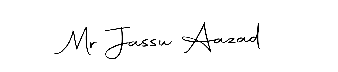 Create a beautiful signature design for name Mr Jassu Aazad. With this signature (Autography-DOLnW) fonts, you can make a handwritten signature for free. Mr Jassu Aazad signature style 10 images and pictures png