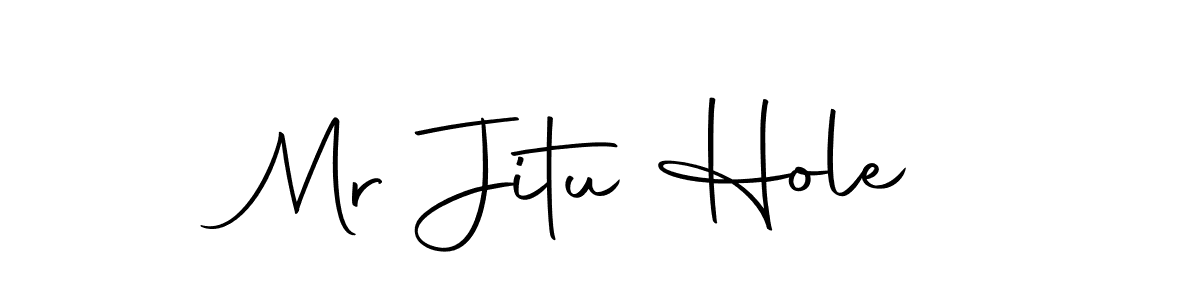 Create a beautiful signature design for name Mr Jitu Hole. With this signature (Autography-DOLnW) fonts, you can make a handwritten signature for free. Mr Jitu Hole signature style 10 images and pictures png