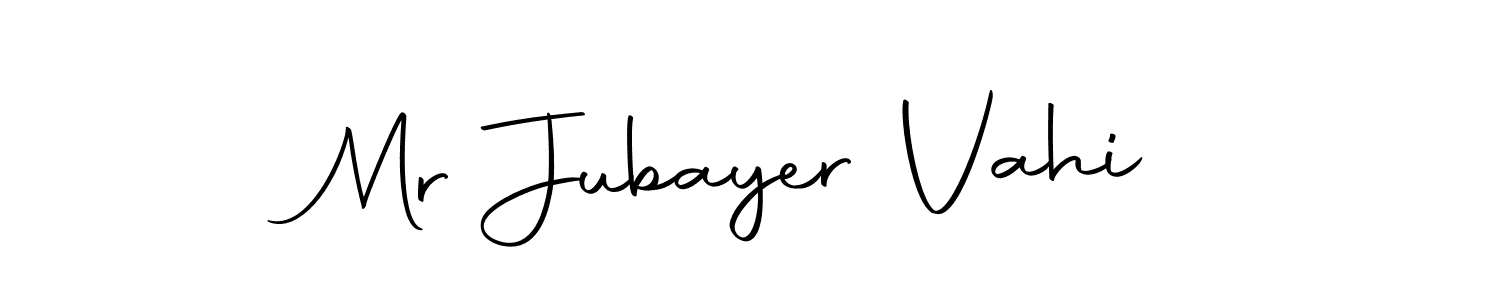 Make a short Mr Jubayer Vahi signature style. Manage your documents anywhere anytime using Autography-DOLnW. Create and add eSignatures, submit forms, share and send files easily. Mr Jubayer Vahi signature style 10 images and pictures png
