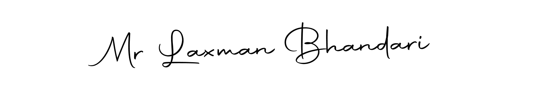How to make Mr Laxman Bhandari name signature. Use Autography-DOLnW style for creating short signs online. This is the latest handwritten sign. Mr Laxman Bhandari signature style 10 images and pictures png
