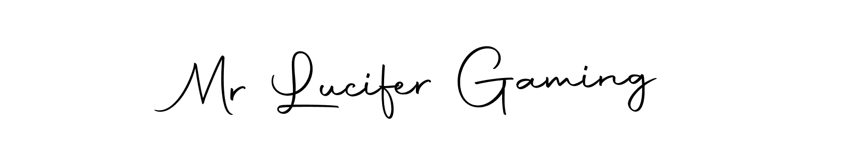 Mr Lucifer Gaming stylish signature style. Best Handwritten Sign (Autography-DOLnW) for my name. Handwritten Signature Collection Ideas for my name Mr Lucifer Gaming. Mr Lucifer Gaming signature style 10 images and pictures png