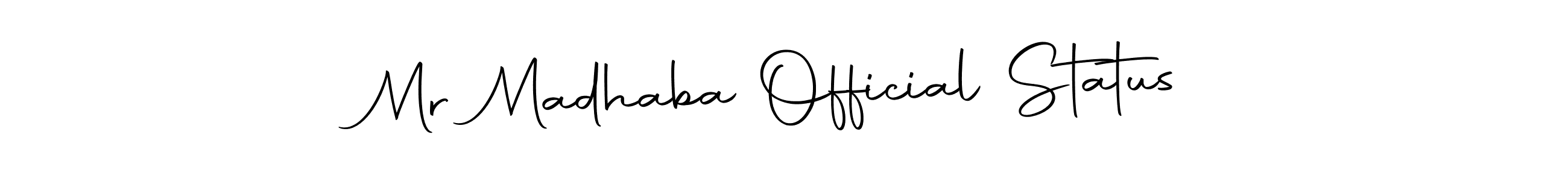 if you are searching for the best signature style for your name Mr Madhaba Official Status. so please give up your signature search. here we have designed multiple signature styles  using Autography-DOLnW. Mr Madhaba Official Status signature style 10 images and pictures png