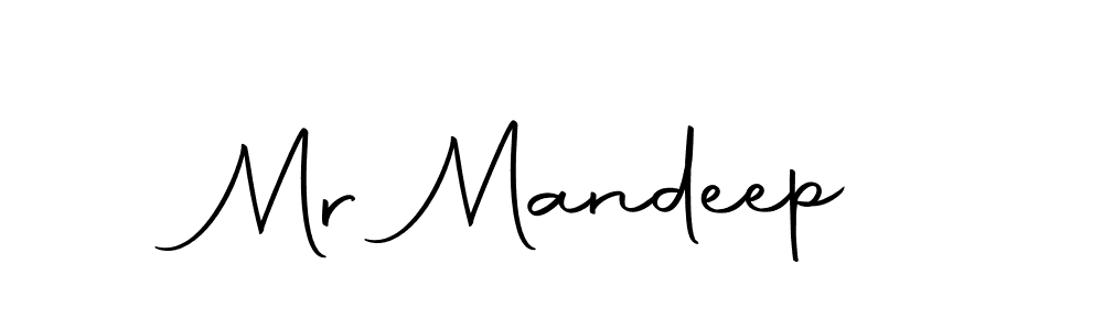 How to make Mr Mandeep name signature. Use Autography-DOLnW style for creating short signs online. This is the latest handwritten sign. Mr Mandeep signature style 10 images and pictures png