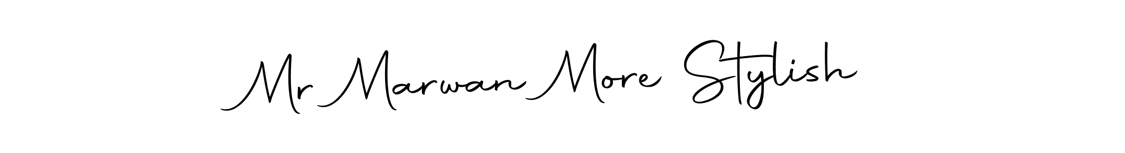 Use a signature maker to create a handwritten signature online. With this signature software, you can design (Autography-DOLnW) your own signature for name Mr Marwan More Stylish. Mr Marwan More Stylish signature style 10 images and pictures png