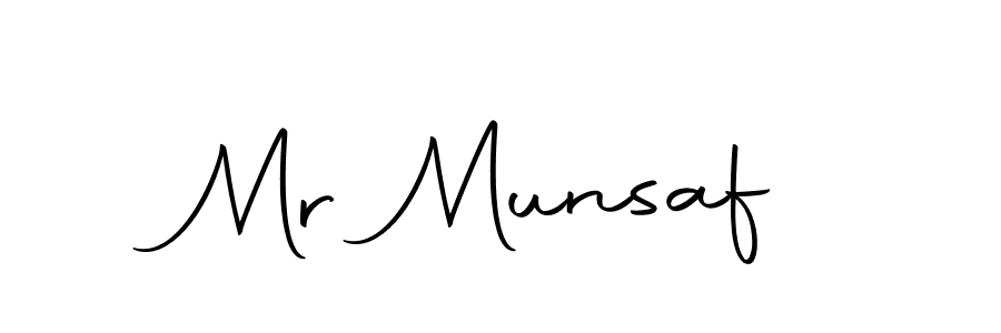 Use a signature maker to create a handwritten signature online. With this signature software, you can design (Autography-DOLnW) your own signature for name Mr Munsaf. Mr Munsaf signature style 10 images and pictures png