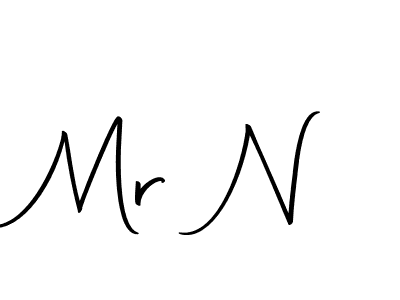 Create a beautiful signature design for name Mr N. With this signature (Autography-DOLnW) fonts, you can make a handwritten signature for free. Mr N signature style 10 images and pictures png