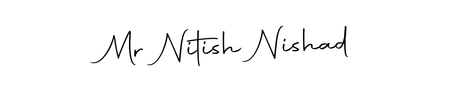 Make a beautiful signature design for name Mr Nitish Nishad. Use this online signature maker to create a handwritten signature for free. Mr Nitish Nishad signature style 10 images and pictures png