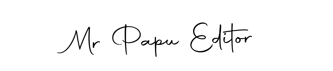 You should practise on your own different ways (Autography-DOLnW) to write your name (Mr Papu Editor) in signature. don't let someone else do it for you. Mr Papu Editor signature style 10 images and pictures png