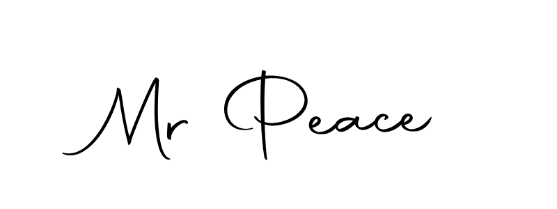 Design your own signature with our free online signature maker. With this signature software, you can create a handwritten (Autography-DOLnW) signature for name Mr Peace. Mr Peace signature style 10 images and pictures png