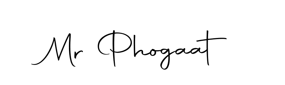 Create a beautiful signature design for name Mr Phogaat. With this signature (Autography-DOLnW) fonts, you can make a handwritten signature for free. Mr Phogaat signature style 10 images and pictures png