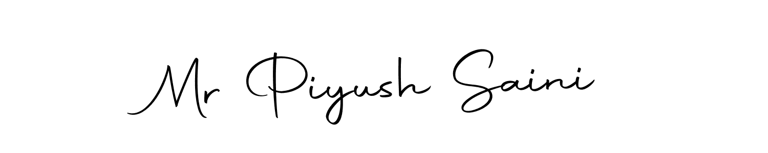 Make a beautiful signature design for name Mr Piyush Saini. With this signature (Autography-DOLnW) style, you can create a handwritten signature for free. Mr Piyush Saini signature style 10 images and pictures png