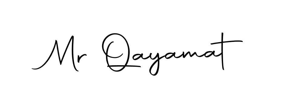 Design your own signature with our free online signature maker. With this signature software, you can create a handwritten (Autography-DOLnW) signature for name Mr Qayamat. Mr Qayamat signature style 10 images and pictures png