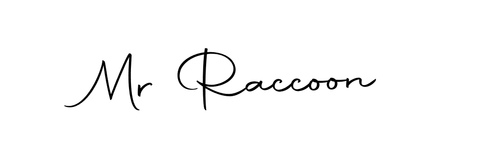 Design your own signature with our free online signature maker. With this signature software, you can create a handwritten (Autography-DOLnW) signature for name Mr Raccoon. Mr Raccoon signature style 10 images and pictures png