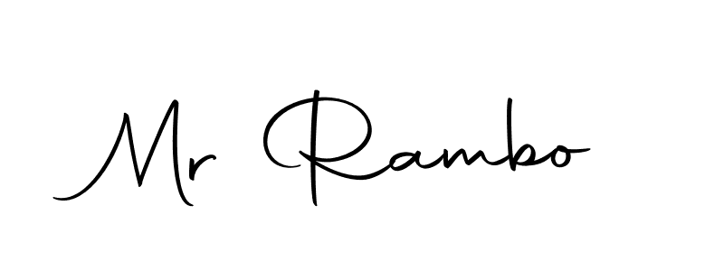 Design your own signature with our free online signature maker. With this signature software, you can create a handwritten (Autography-DOLnW) signature for name Mr Rambo. Mr Rambo signature style 10 images and pictures png