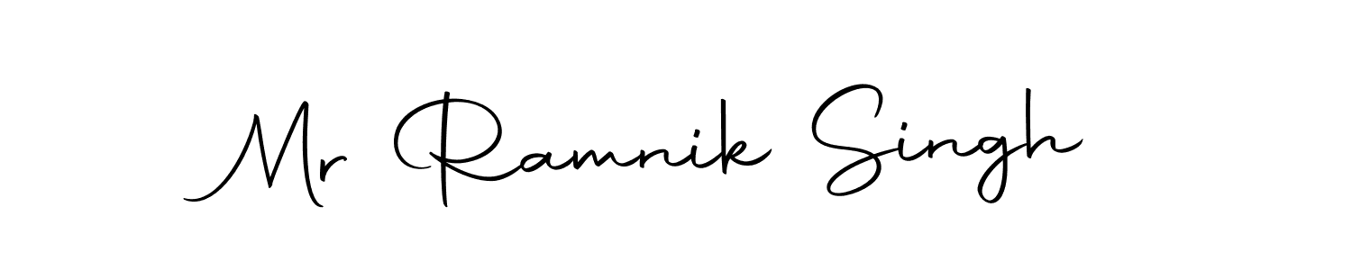 Make a short Mr Ramnik Singh signature style. Manage your documents anywhere anytime using Autography-DOLnW. Create and add eSignatures, submit forms, share and send files easily. Mr Ramnik Singh signature style 10 images and pictures png