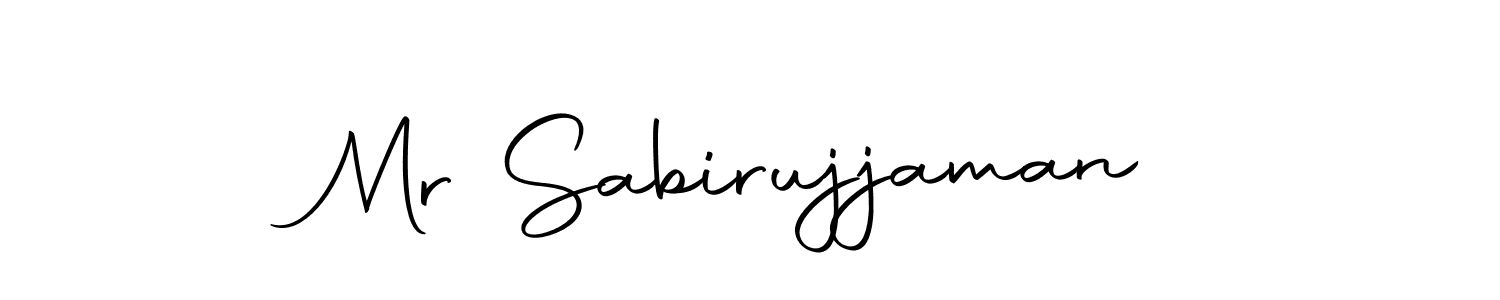 Create a beautiful signature design for name Mr Sabirujjaman. With this signature (Autography-DOLnW) fonts, you can make a handwritten signature for free. Mr Sabirujjaman signature style 10 images and pictures png
