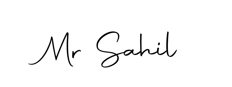 The best way (Autography-DOLnW) to make a short signature is to pick only two or three words in your name. The name Mr Sahil include a total of six letters. For converting this name. Mr Sahil signature style 10 images and pictures png