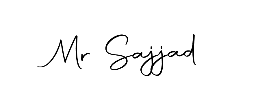 Create a beautiful signature design for name Mr Sajjad. With this signature (Autography-DOLnW) fonts, you can make a handwritten signature for free. Mr Sajjad signature style 10 images and pictures png
