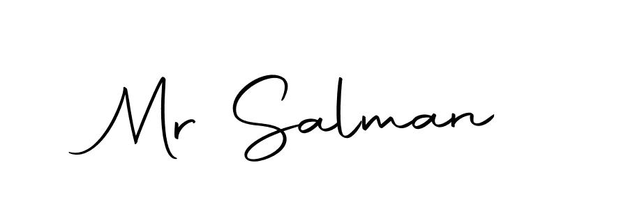 Design your own signature with our free online signature maker. With this signature software, you can create a handwritten (Autography-DOLnW) signature for name Mr Salman. Mr Salman signature style 10 images and pictures png