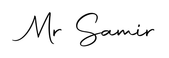 Make a beautiful signature design for name Mr Samir. With this signature (Autography-DOLnW) style, you can create a handwritten signature for free. Mr Samir signature style 10 images and pictures png