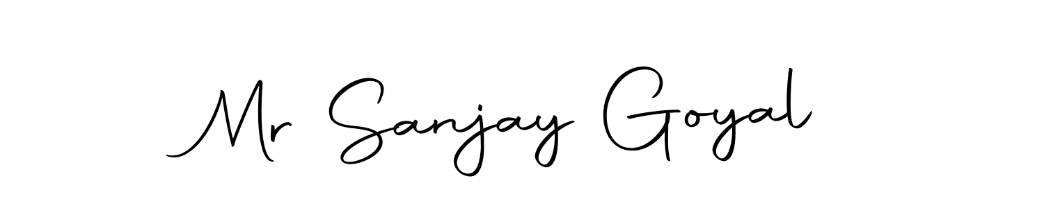 How to make Mr Sanjay Goyal name signature. Use Autography-DOLnW style for creating short signs online. This is the latest handwritten sign. Mr Sanjay Goyal signature style 10 images and pictures png