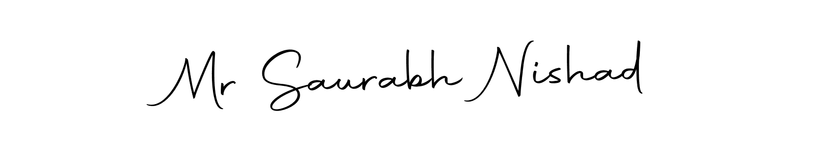 Create a beautiful signature design for name Mr Saurabh Nishad. With this signature (Autography-DOLnW) fonts, you can make a handwritten signature for free. Mr Saurabh Nishad signature style 10 images and pictures png