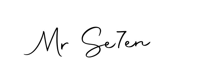 Create a beautiful signature design for name Mr Se7en. With this signature (Autography-DOLnW) fonts, you can make a handwritten signature for free. Mr Se7en signature style 10 images and pictures png