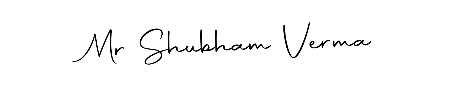 Create a beautiful signature design for name Mr Shubham Verma. With this signature (Autography-DOLnW) fonts, you can make a handwritten signature for free. Mr Shubham Verma signature style 10 images and pictures png
