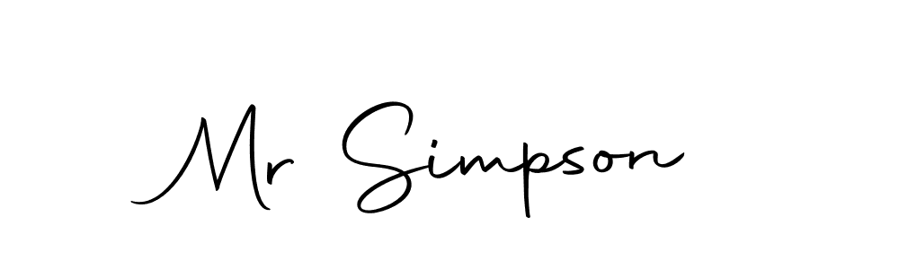 Make a beautiful signature design for name Mr Simpson. Use this online signature maker to create a handwritten signature for free. Mr Simpson signature style 10 images and pictures png