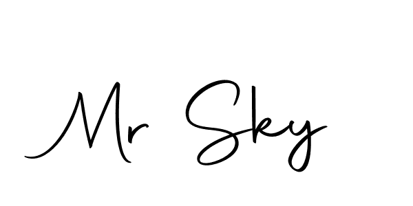 This is the best signature style for the Mr Sky name. Also you like these signature font (Autography-DOLnW). Mix name signature. Mr Sky signature style 10 images and pictures png