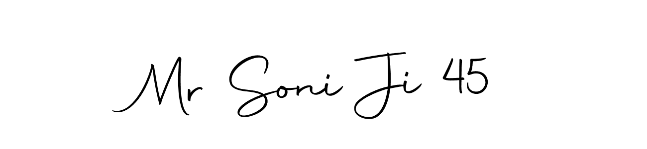 Make a short Mr Soni Ji 45 signature style. Manage your documents anywhere anytime using Autography-DOLnW. Create and add eSignatures, submit forms, share and send files easily. Mr Soni Ji 45 signature style 10 images and pictures png