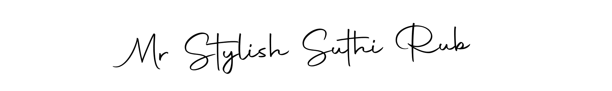 Create a beautiful signature design for name Mr Stylish Suthi Rub. With this signature (Autography-DOLnW) fonts, you can make a handwritten signature for free. Mr Stylish Suthi Rub signature style 10 images and pictures png