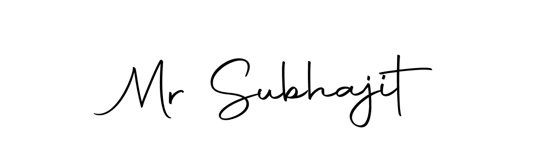 How to make Mr Subhajit name signature. Use Autography-DOLnW style for creating short signs online. This is the latest handwritten sign. Mr Subhajit signature style 10 images and pictures png