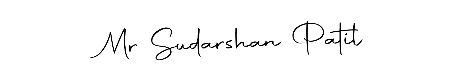 How to make Mr Sudarshan Patil name signature. Use Autography-DOLnW style for creating short signs online. This is the latest handwritten sign. Mr Sudarshan Patil signature style 10 images and pictures png