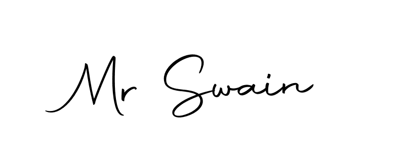 Create a beautiful signature design for name Mr Swain. With this signature (Autography-DOLnW) fonts, you can make a handwritten signature for free. Mr Swain signature style 10 images and pictures png