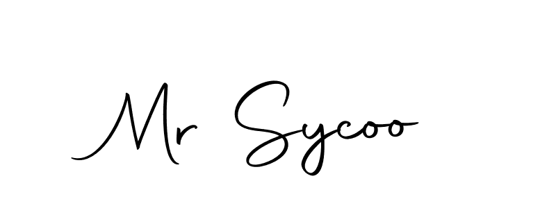 Create a beautiful signature design for name Mr Sycoo. With this signature (Autography-DOLnW) fonts, you can make a handwritten signature for free. Mr Sycoo signature style 10 images and pictures png