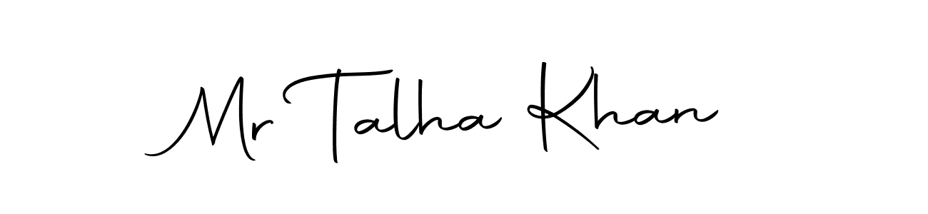 Design your own signature with our free online signature maker. With this signature software, you can create a handwritten (Autography-DOLnW) signature for name Mr Talha Khan. Mr Talha Khan signature style 10 images and pictures png