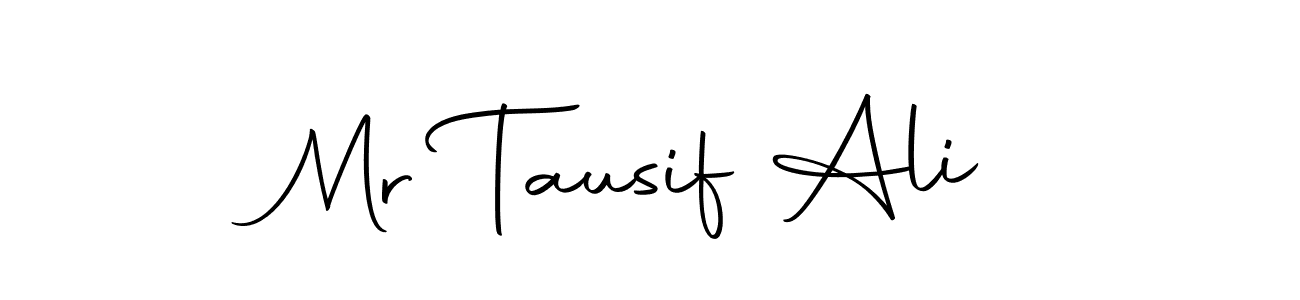 The best way (Autography-DOLnW) to make a short signature is to pick only two or three words in your name. The name Mr Tausif Ali include a total of six letters. For converting this name. Mr Tausif Ali signature style 10 images and pictures png
