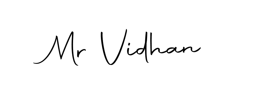 Make a beautiful signature design for name Mr Vidhan. With this signature (Autography-DOLnW) style, you can create a handwritten signature for free. Mr Vidhan signature style 10 images and pictures png