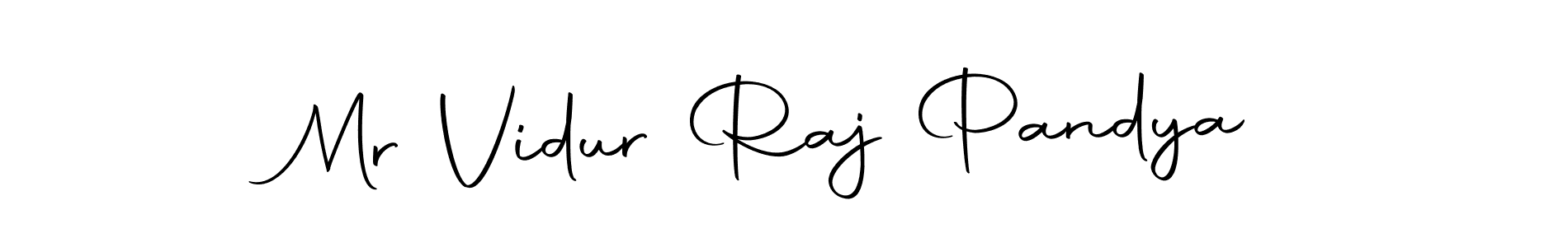 Make a beautiful signature design for name Mr Vidur Raj Pandya. With this signature (Autography-DOLnW) style, you can create a handwritten signature for free. Mr Vidur Raj Pandya signature style 10 images and pictures png