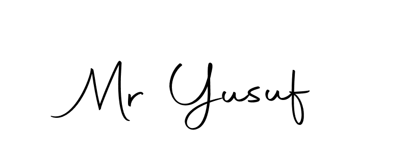 Design your own signature with our free online signature maker. With this signature software, you can create a handwritten (Autography-DOLnW) signature for name Mr Yusuf. Mr Yusuf signature style 10 images and pictures png