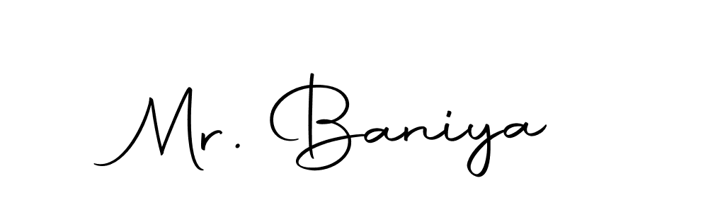 The best way (Autography-DOLnW) to make a short signature is to pick only two or three words in your name. The name Mr. Baniya include a total of six letters. For converting this name. Mr. Baniya signature style 10 images and pictures png