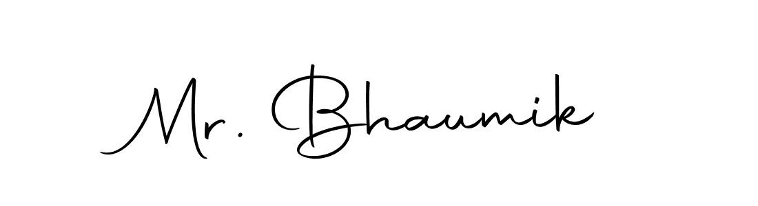 Design your own signature with our free online signature maker. With this signature software, you can create a handwritten (Autography-DOLnW) signature for name Mr. Bhaumik. Mr. Bhaumik signature style 10 images and pictures png