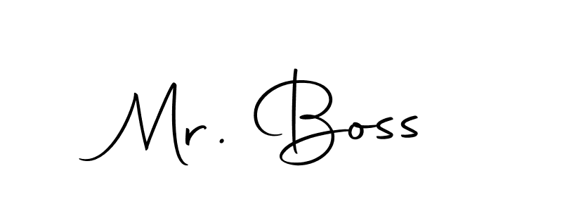Make a beautiful signature design for name Mr. Boss. With this signature (Autography-DOLnW) style, you can create a handwritten signature for free. Mr. Boss signature style 10 images and pictures png