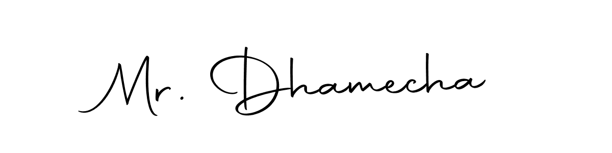 Use a signature maker to create a handwritten signature online. With this signature software, you can design (Autography-DOLnW) your own signature for name Mr. Dhamecha. Mr. Dhamecha signature style 10 images and pictures png