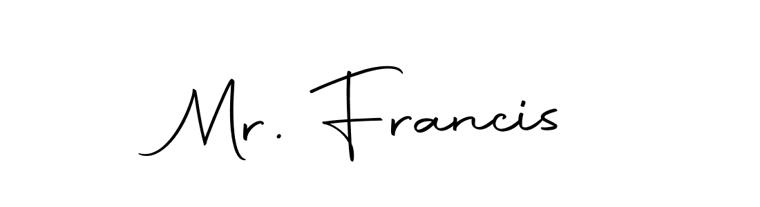 It looks lik you need a new signature style for name Mr. Francis. Design unique handwritten (Autography-DOLnW) signature with our free signature maker in just a few clicks. Mr. Francis signature style 10 images and pictures png