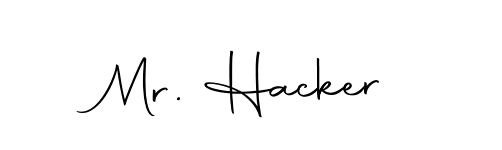 Make a beautiful signature design for name Mr. Hacker. With this signature (Autography-DOLnW) style, you can create a handwritten signature for free. Mr. Hacker signature style 10 images and pictures png